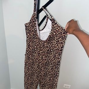 American Apparel Cheetah Onepiece Jumpsuit